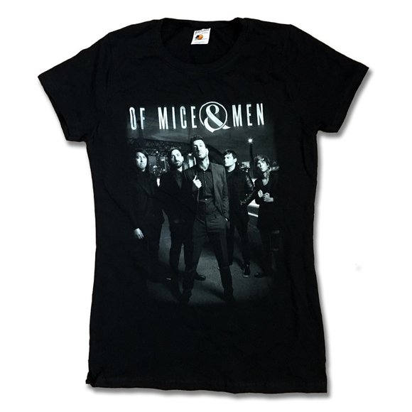 OF MICE AND MEN - CLASSIC BAND LADIES T-SHIRT *NEW* / SZ XL - Picture 1 of 1
